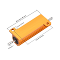 Miniatyrbillede 2 af 5: Aluminium Case Resistor 50W 2PCS 2PCS 2pcs