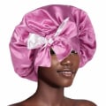 Miniatyrbilde 4 av 10: Satin Sleep Cap Silkeaktig Satin Bonnet KHAKI KHAKI khaki