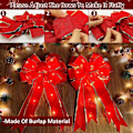Miniatyrbillede 5 af 5: 2 stk Stor julesløjfe Træ Topper Ornament Xmas Bue