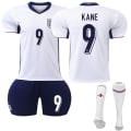 Miniatyrbild 1 av 2: UEFA Euro 2024 Englands Hemmafotbollströja för Barn Nr 9 Kane 18