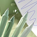 Miniatyrbillede 7 af 10: 4 STK/Eske Sletbar Pen Gel Pen GRØN SORT Blæk SORT Blæk Green Black Ink-Black Ink