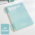 Pikkukuva 1 / 10: Rengaskansio Notebook Irtolehtinen muistikirja VIHREÄ A5 Green A5