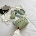 Miniatyrbilde 1 av 10: Mini vattert Crossbody Bag Casual Skulderveske GRØNN green
