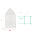 Miniatyrbillede 4 af 10: 100 stk/parti Blank gennemskinnelig konvolut Sulfat papir konvolut 5x7cm