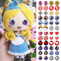 Miniatyrbillede 6 af 10: 20 stk/10 par Eyes Crafts Eyes Puppet Crystal Eyes 16MMCOLOR 16mmcolor random