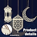 Miniatyrbilde 8 av 10: 3/10 stk Mubarak hengende anheng Eid Mubarak Decor C-10 STK C-10pcs
