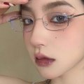 Pikkukuva 3 / 10: Small Square Frame lasit Anti Blue Light lasit MUSTA black