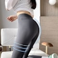 Miniatyrbillede 10 af 10: Ni-punkts højtaljede yogabukser Cykelleggings SORT M2 2 black M2-2