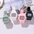 Miniatyrbilde 10 av 10: Silikon Jelly Watches Sports Electronic Watch SVART black