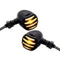 Miniatyrbild 9 av 10: 1 par Universal Blinkers Motorcykel Blinkers GUL Yellow