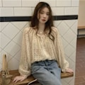 Miniatyrbilde 5 av 10: Blomsterskjorte bluse M M