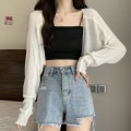 Miniatyrbilde 8 av 10: Strikket Cardigan Is Silke Sjal APRIKOS Apricot
