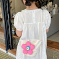Miniatyrbilde 8 av 10: Crossbody-veske for barn i bomullsvev ORANSJE orange