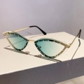 Pikkukuva 6 / 10: Cat Eye aurinkolasit reunattomat sävyt GRADIENT GREEN GRADIENT GREEN Gradient Green