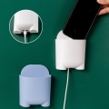 Miniatyrbilde 6 av 10: Veggmontert oppbevaringsboks Mobiltelefonholder CYAN cyan