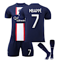 Pikkukuva 1 / 6: 3 osainen jalkapallopaitasetti, jalkapalloharjoitusasu, nro 7 Mbappe 24