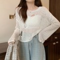 Miniatyrbilde 3 av 10: Uthulte bluser Nettgenser HVIT white