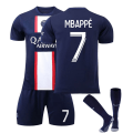 Miniatyrbilde 1 av 6: 3-delt sett Fotballdrakt Treningsdrakter Nr. 7 Mbappe 16