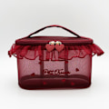 Pikkukuva 5 / 10: Lace Patchwork Kosmetiikkalaukut Kirjonta Meikkilaukut RED L Red L