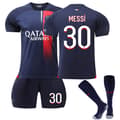 Fotballdrakt for barn Paris Saint-Germain 23-24 nr. 30 Messi
