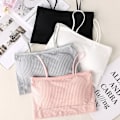 Miniatyrbillede 5 af 10: Dame Tank Top Camisole SORT Black