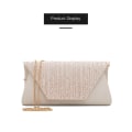 Miniatyrbild 7 av 10: Silks Diamond Bankettväska Single Shoulder Chain Bag SILVER Silver