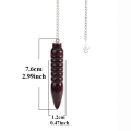 Pikkukuva 4 / 10: Luonnollinen puinen heiluri Reiki heiluririipus B-7 CHAKRA KETJU B-7 Chakra Chain