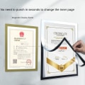 Miniatyrbilde 4 av 8: Magnetisk ramme Fotoramme GULL A4 gold A4