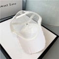 Miniatyrbild 3 av 10: Mesh cap Baseballkeps Mode Dammössor som andas VIT white