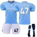 Miniatyrbilde 1 av 2: Manchester City Hjemme Fotballdrakt Barn 2024-2025 Nr. 47 Foden 22