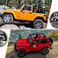 Miniatyrbillede 4 af 6: 2 STK Taco Badge Vurderet bilemblem 4 x 4 bilemblem klistermærker