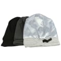 Miniatyrbilde 7 av 10: Myk stretch sateng panser foret sovelue SVART black