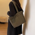 Miniatyrbilde 9 av 10: Dunveske Tote Bag KHAKI Khaki