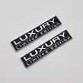 2 st Lyxigt Limited Edition-emblem 3D Metallogotyp Bildekaler