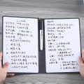 Miniatyrbilde 3 av 10: A4 Whiteboard Notebook Slettbar Whiteboard Draft SORT Black