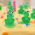 Miniatyrbilde 5 av 8: 15 stk Lysende froskepynt Tredimensjonal liten frosk
