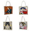 Miniatyrbillede 7 af 10: Flax Tote Bag Wrinkle Handbag 3 3 3