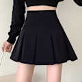 Miniatyrbillede 1 af 10: Box Plisseringer Nederdel Tiered Nederdel SORT 2XL Black 2XL