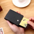 Pikkukuva 5 / 8: Miesten Mini Card Wallet -korttikotelo MUSTA PYSTY PYSTY black Vertical-Vertical