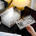 Miniatyrbillede 6 af 9: Halskæde Display Holder Halskæde Organizer Box 3 SKUFFE 18 3 Drawer 18 Girds