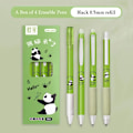 Miniatyrbild 1 av 9: 4st/ set tecknade djur raderbar penna Panda magic pennor AA A
