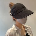 Miniatyrbillede 3 af 10: Solhat med bred skygge Foldbar fiskehat SORT black