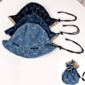 Pikkukuva 6 / 10: Kiristysnyöri Bucket Hat Japanilainen aurinkohattu SININEN blue