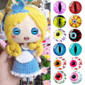 Miniatyrbilde 5 av 10: 20 stk/10 par Eyes Crafts Eyes Puppet Crystal Eyes 16MM-FARGE 16mm-color random