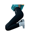 Miniatyrbillede 6 af 10: Ni-punkts højtaljede Yogabukser Cykelleggings SORT L2 2 black L2-2