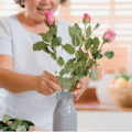 Miniatyrbilde 3 av 6: Flower Arranging Grids Blomster Arrangement Cap Spiral Stengel Holder
