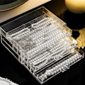 Miniatyrbillede 9 af 9: Halskæde Display Holder Halskæde Organizer Box 3 SKUFFE 18 3 Drawer 18 Girds