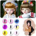 Miniatyrbilde 4 av 10: 20 stk/10 par Eyes Crafts Eyes Puppet Crystal Eyes 20MM 20MM 20mm
