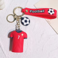 Miniatyrbilde 4 av 10: Fotball nøkkelring tegneseriefigur anheng 04 04 04