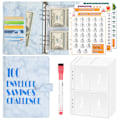 Miniatyrbillede 1 af 10: 100 Days Savings Challenge Saving Challenge Binder BLÅ Blue